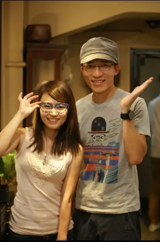 ★お客様ご紹介1044　Jomarch様、Jan yashin様 ◆ JUJUBEE ハートメガネ　ブルー◆ルノア Lunor Swing A 　ブラウン/べっ甲柄