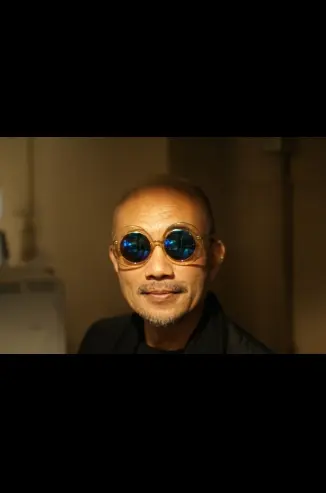 ★お客様ご紹介995　竹中直人様　◆ ヴィンテージ　ラウンドサングラス　クリアイエロー ◆