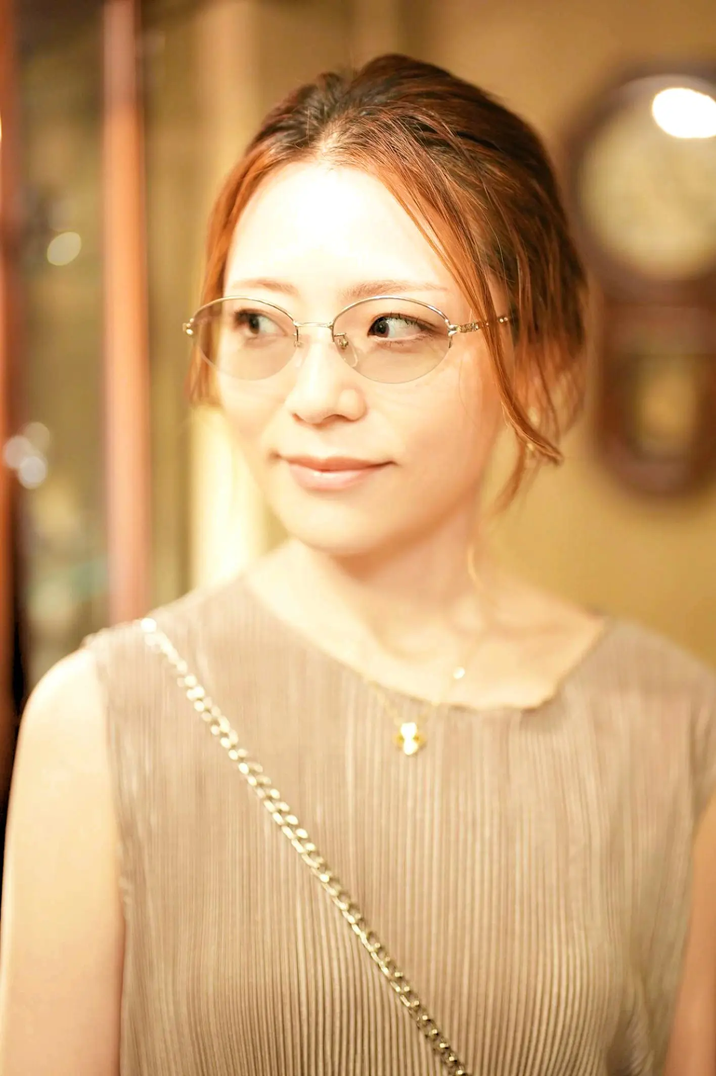 FENDI ラウンドメガネ シルバー メガネ男子 & メガネ女子 」メガネ着用写真のご紹介