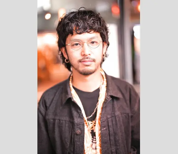 ★お客様ご紹介5550　K様　◆ルノア Lunor - M5 Mod.04 col.GP　◆HOYA 非球面 1.74 レンズ＋カラー（トゥルーグレイ35％）