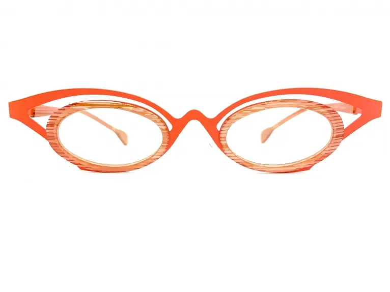 値下げ！Theoファンの方へ　希少デザイン　theoフレーム theo(テオ) 丸くて可愛らしいラウンドコンビフレーム新作 “Kicker