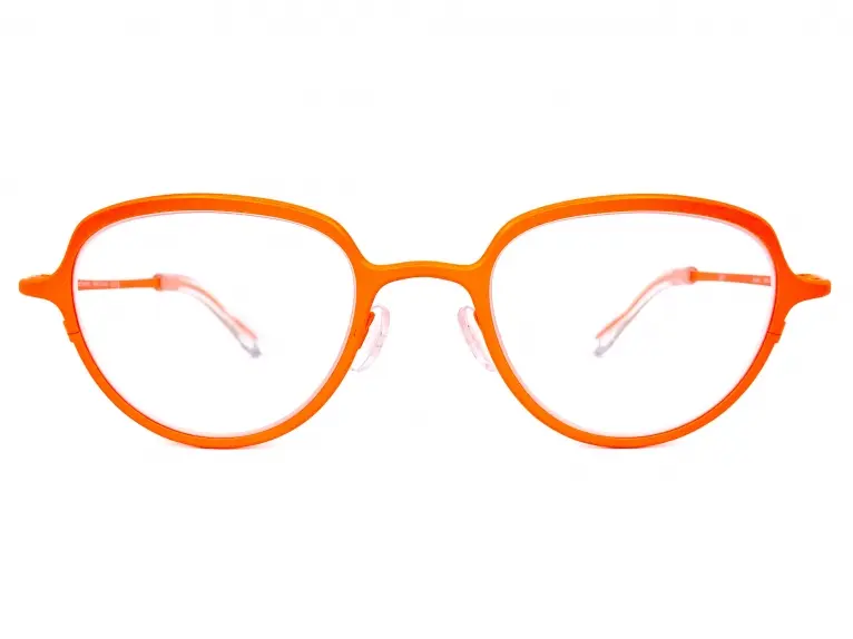メガネ THEO Theo - RECEIVER 3005 FLUO ORANGE - 3005 テオ Theo｜cesium 3005｜テオの個性派ピュアチタンフレーム