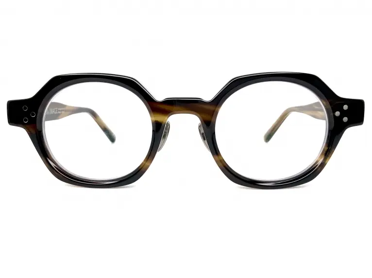 白山眼鏡　EPOC ブラックメガネ(度あり) 白山眼鏡 メガネ TITAN EPOC エポック チタンフレーム ネイビー