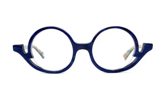 FACE CODE 右テンプル修理品 ラウンド型 セルフレーム