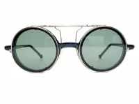 ROUND CLASSIC 跳ね上げ式クリップオンサングラス付き