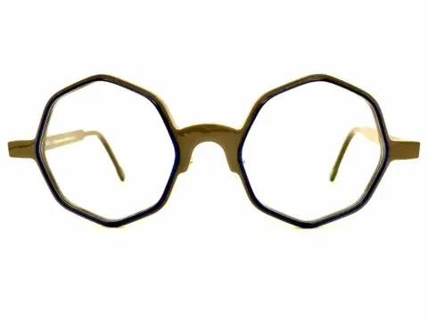 THEO メガネ　度付き　ブラウン✖️ホワイト THEO メガネ 度付き ブラウン✖️ホワイト テオ theo おしゃれ眼鏡