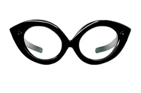 60's フランス製 ヴィンテージフレーム VINTAGE フォックス ブラック