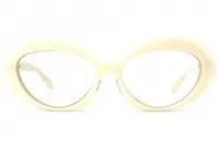 変則 フォックス型 セルフレーム Vintage ヴィンテージ ホワイト