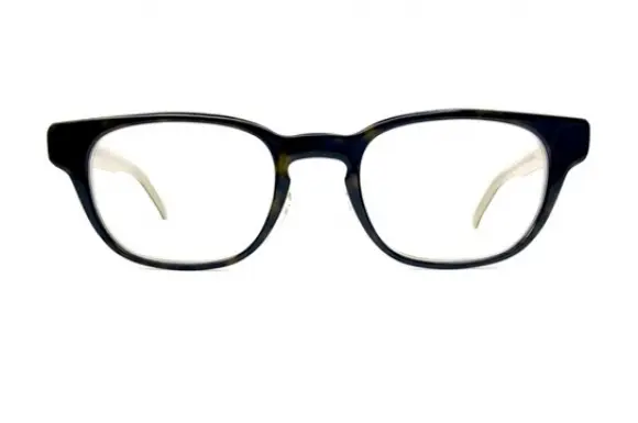 ウェリントン型 セルフレーム 緑サビあり