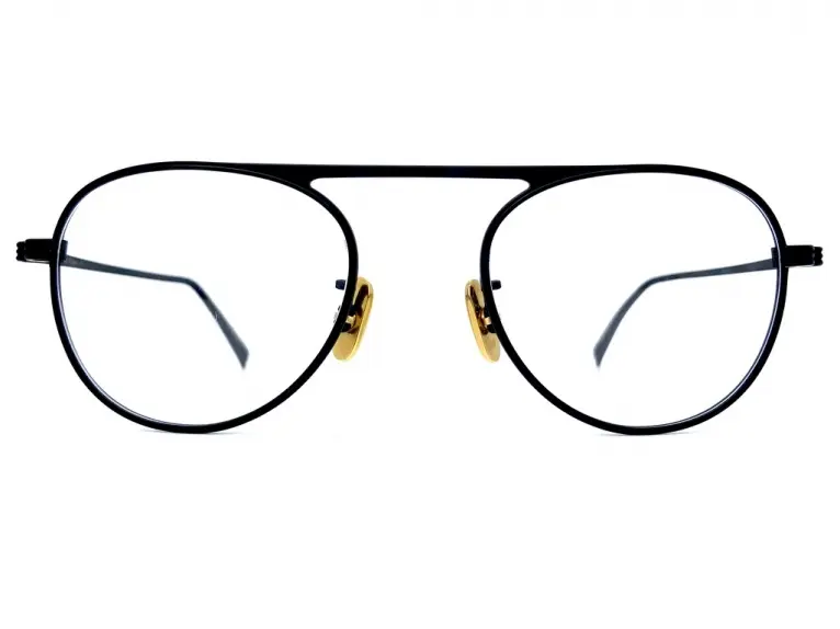 カネコガンキョウ 金子眼鏡｜KJ-45 BKBG｜KANEKO OPTICALの跳ね上げ