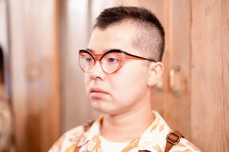 【美品】theo(テオ) eye witness EO グレー【ビンテージ】 theo（テオ） 
