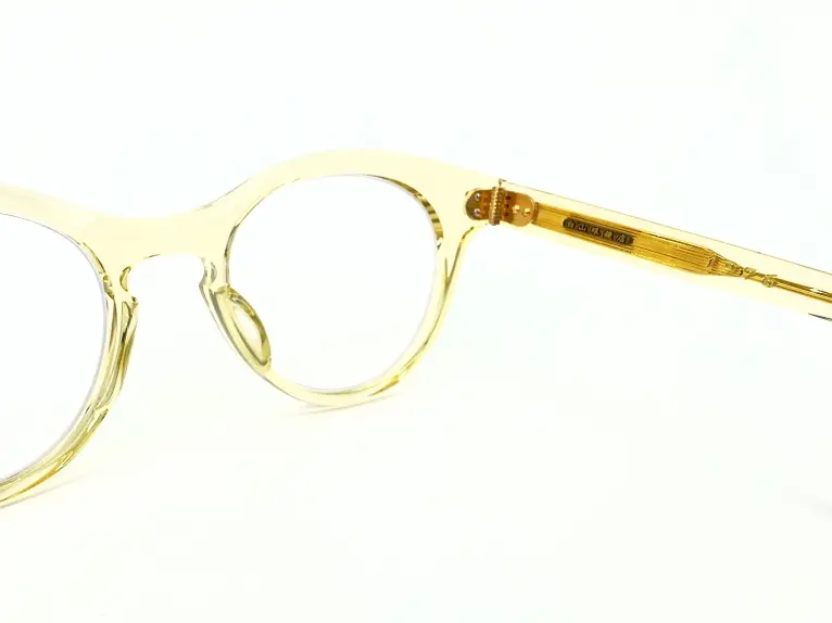 白山眼鏡店 クリアゴールド オーバル型メガネ ハクサンガンキョウテン 白山眼鏡店 クリアゴールド オーバル型メガネ ハクサンガン