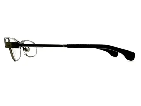 999.9ブラックマットフレームメガネ S-121T 999.9 ブラックマットフレーム メガネ S-121T ケース付き