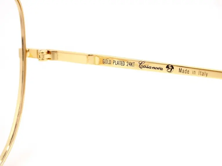 カサノヴァ Casanova Vintage Italian Eyewear｜GOLD PLATED 24KT FC18