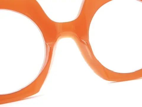 [美品]Anne et Valentin ラウンドメガネ オレンジ アンバレンタイン ANNE et VALENTIN｜SMET 22D22｜アンバレンタイン