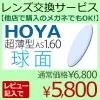 HOYA 1.60 球面レンズVPコート（2枚一組）